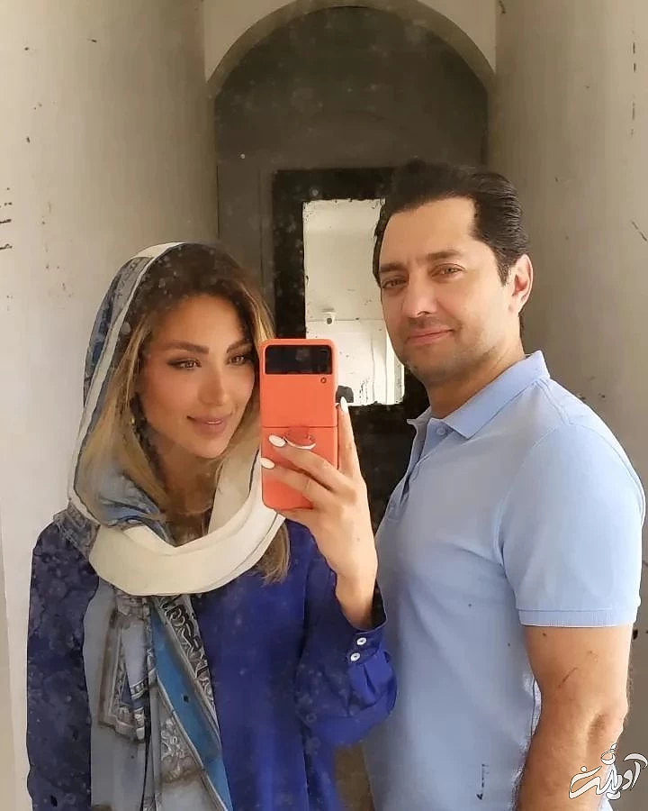 بهرام رادان و همسرش